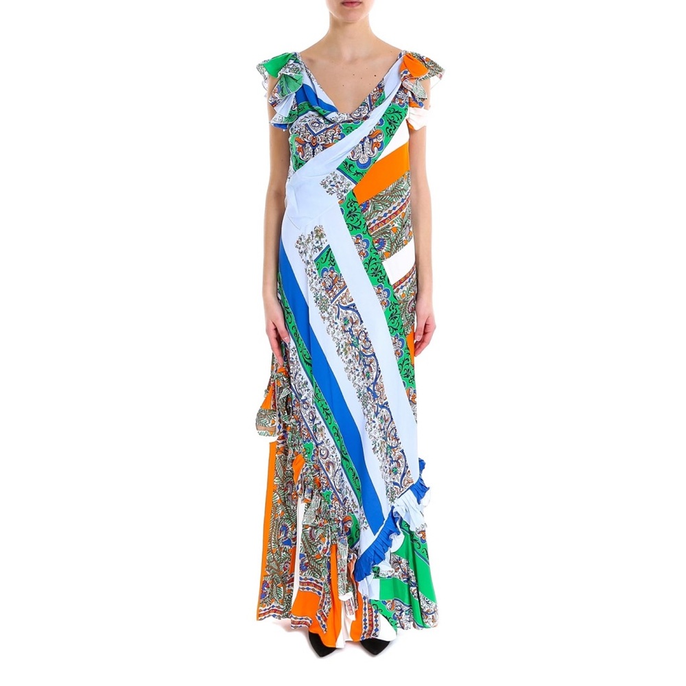 ISO Tory Burch Printed Patchwork Dress